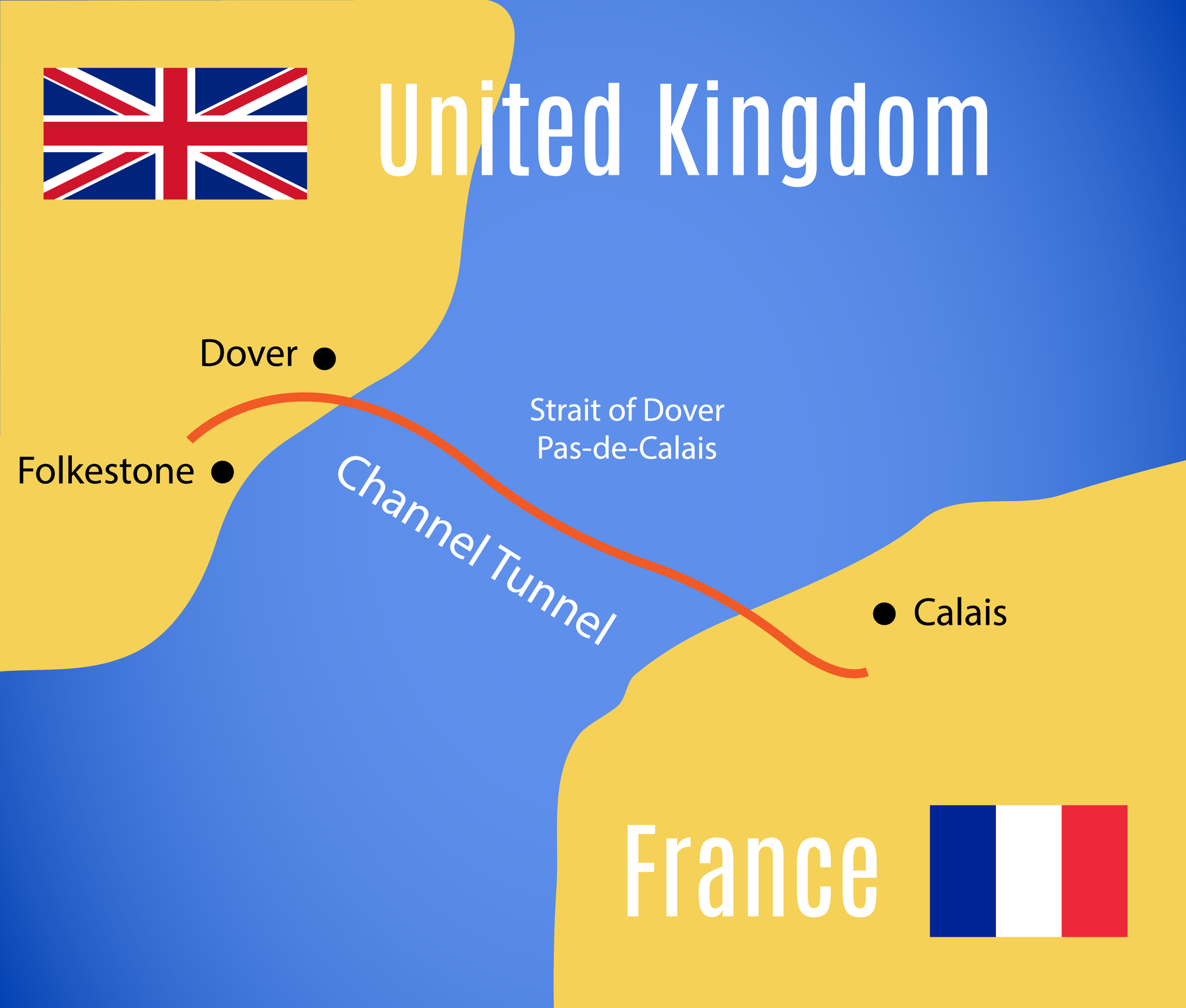 The Channel Tunnel Map
