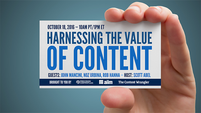 Harnessing the value of content