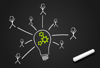 Tafel Glhlampe Strichmnnchen