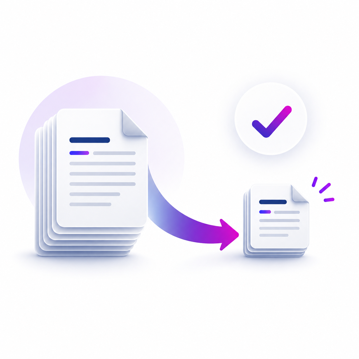 Reduction in document length