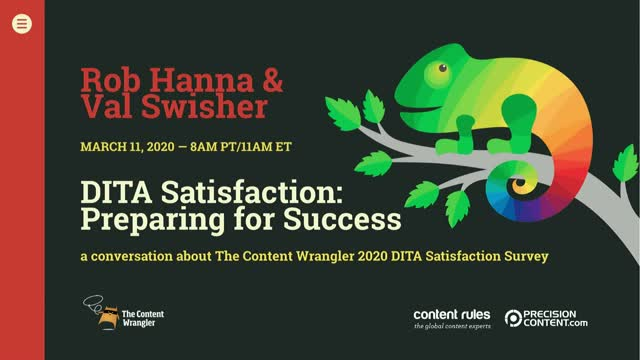 DITA Satisfaction: Preparing for Success