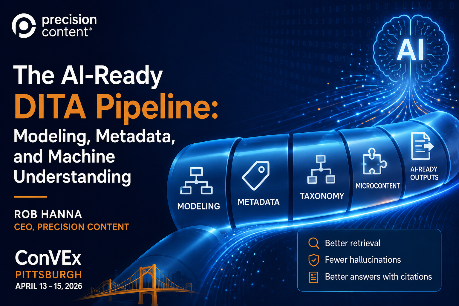 The AI-Ready DITA Pipeline: Modeling, Metadata, and Machine Understanding